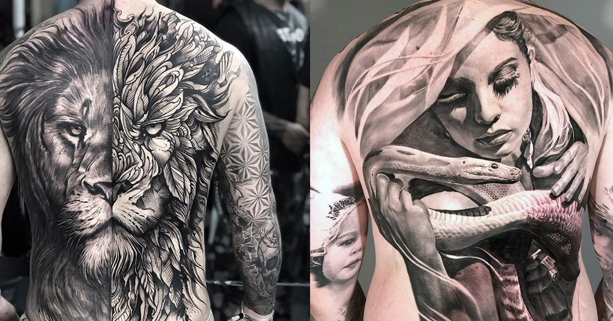 Импресивни тетоважи кои го претвораат цел грб во уметничко платно