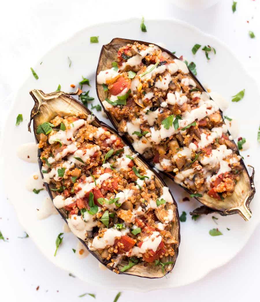 Полнет модар патлиџан подготвен на здрав начин 