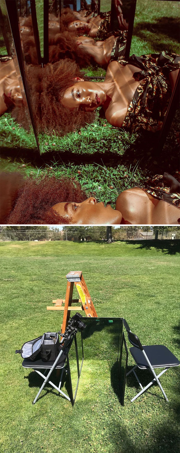 Девојка покажува како изгледаат нејзините фото сетови кои ги користи за да се фотографира за на Инстаграм