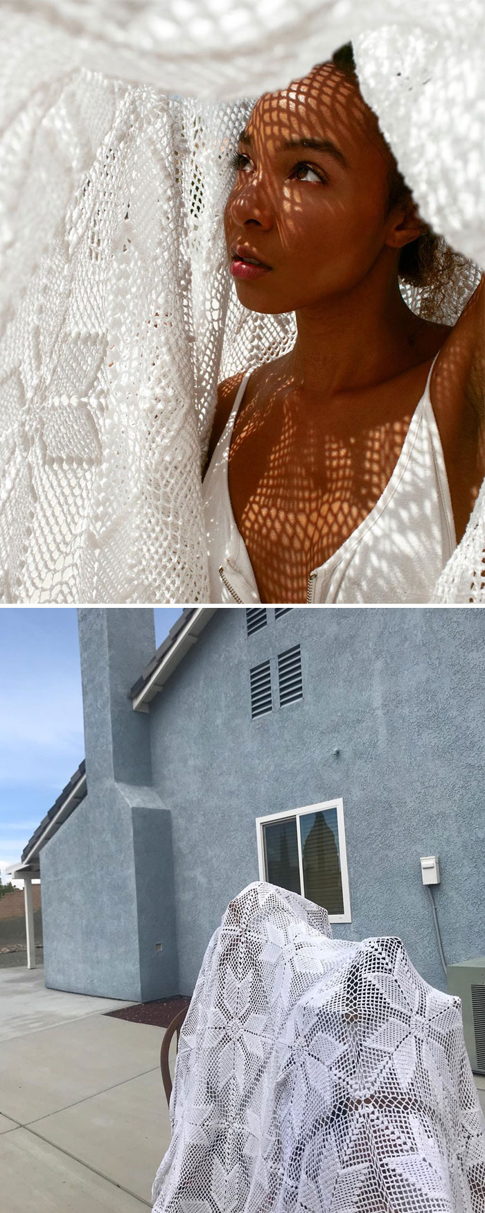 Девојка покажува како изгледаат нејзините фото сетови кои ги користи за да се фотографира за на Инстаграм