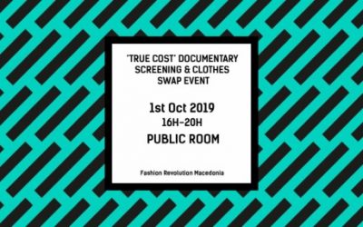 Прв настан на Fashion Revolution Macedonia: Размена на облека и прикажување на документарецот „True Cost” во Јавна соба