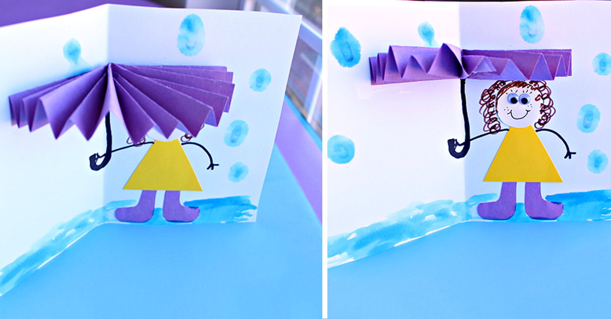 Направете „дождовна“ честитка