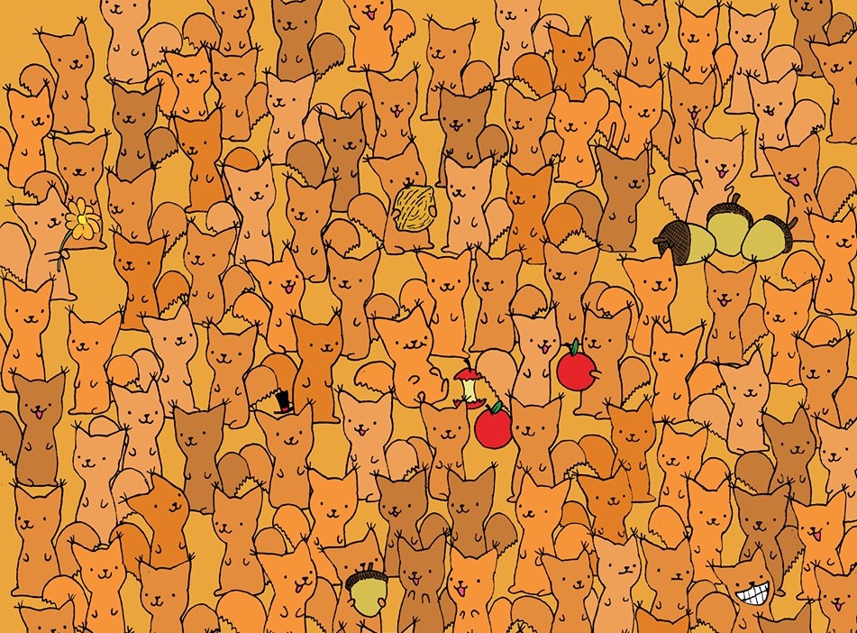 За оние со око соколово: Можете ли да го најдете глувчето меѓу сите овие верверички?