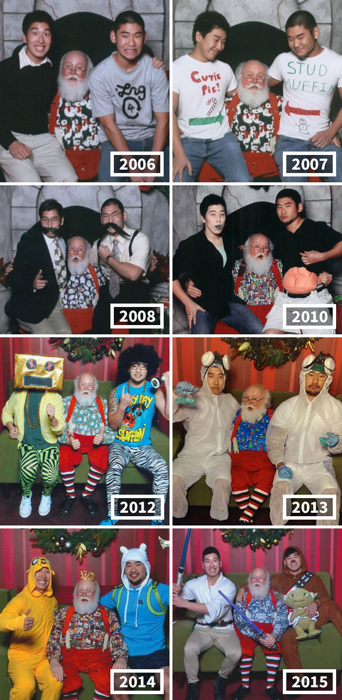 Смешни слики што покажуваат како Дедо Мраз се справува во непредвидливи ситуации