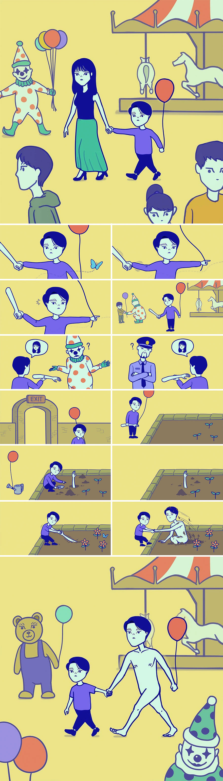 Смешни илустрации што откриваат што ќе се случи ако луѓето и секојдневните предмети си ги заменат улогите