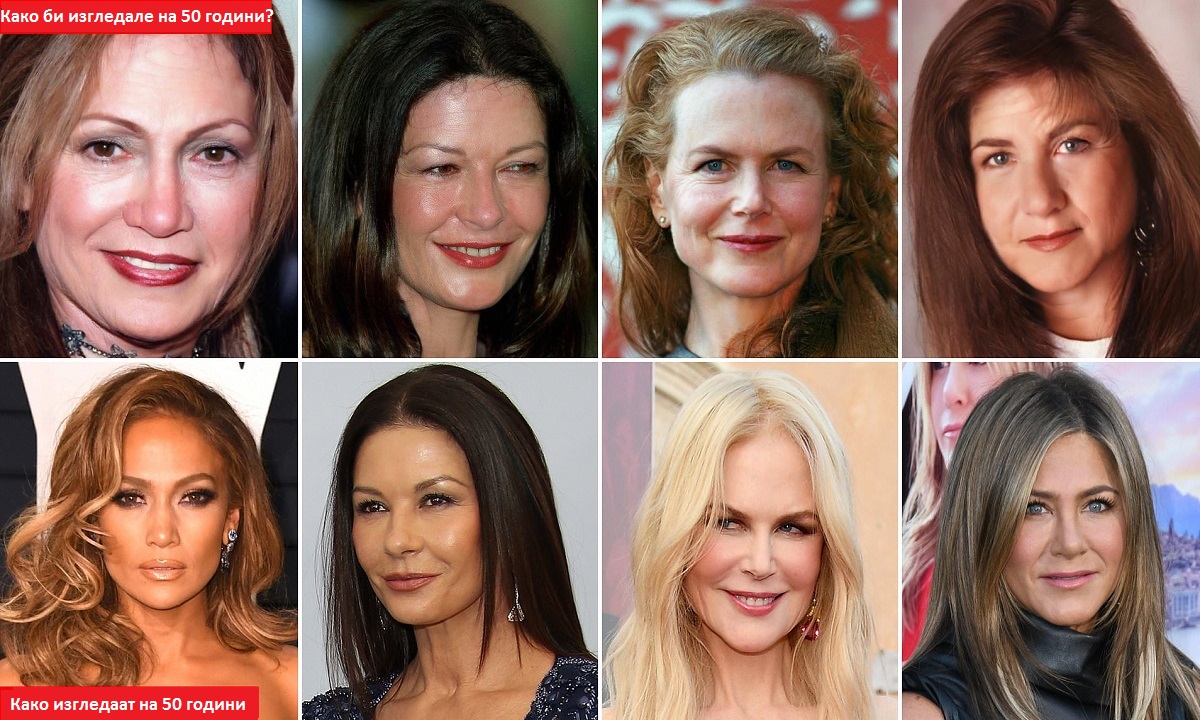 Еден пластичен хирург открива како денес би изгледале познатите актерки, кога природно би старееле