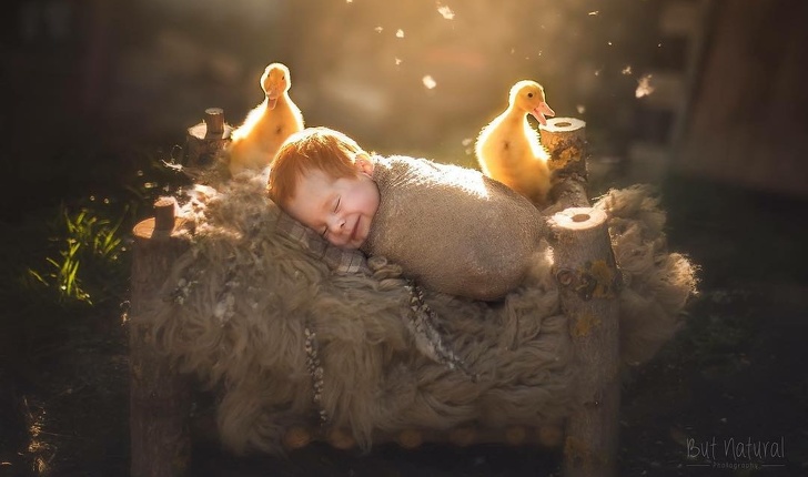 15 фотографии од новороденчиња со животни што ќе ве шармираат