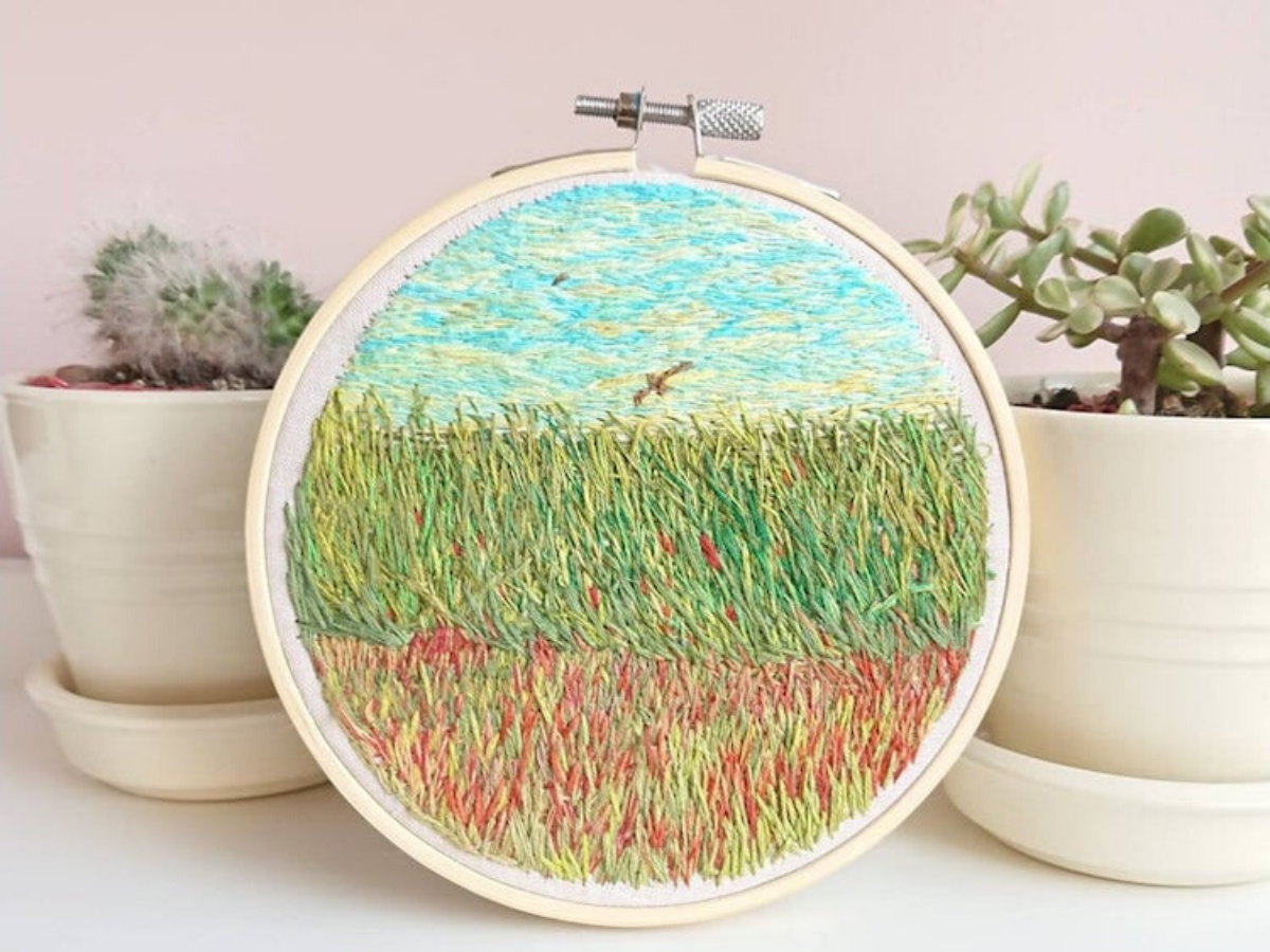 Шарени и везени дизајни инспирирани од импресионистички сликари