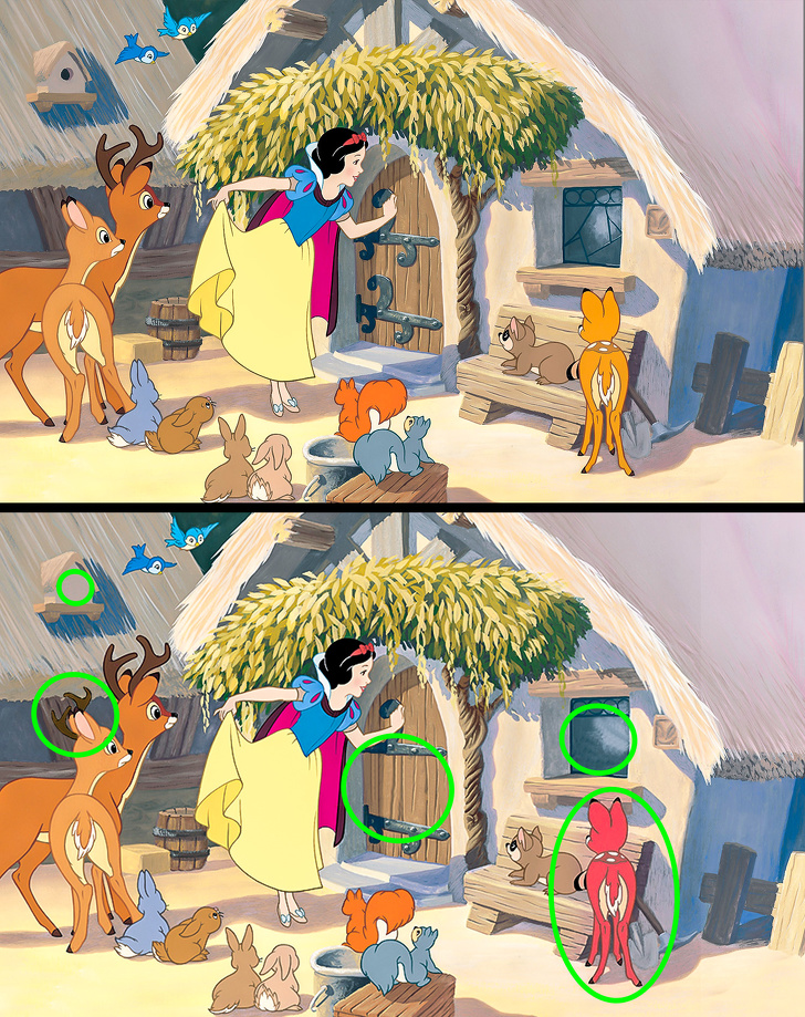 Загатки што ќе ве вратат во детството: Пронајдете ги 5-те разлики во сцените од филмовите на Дизни