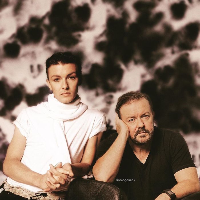 Графички дизајнер ги фотошопира славните личности како се дружат со своите помлади верзии