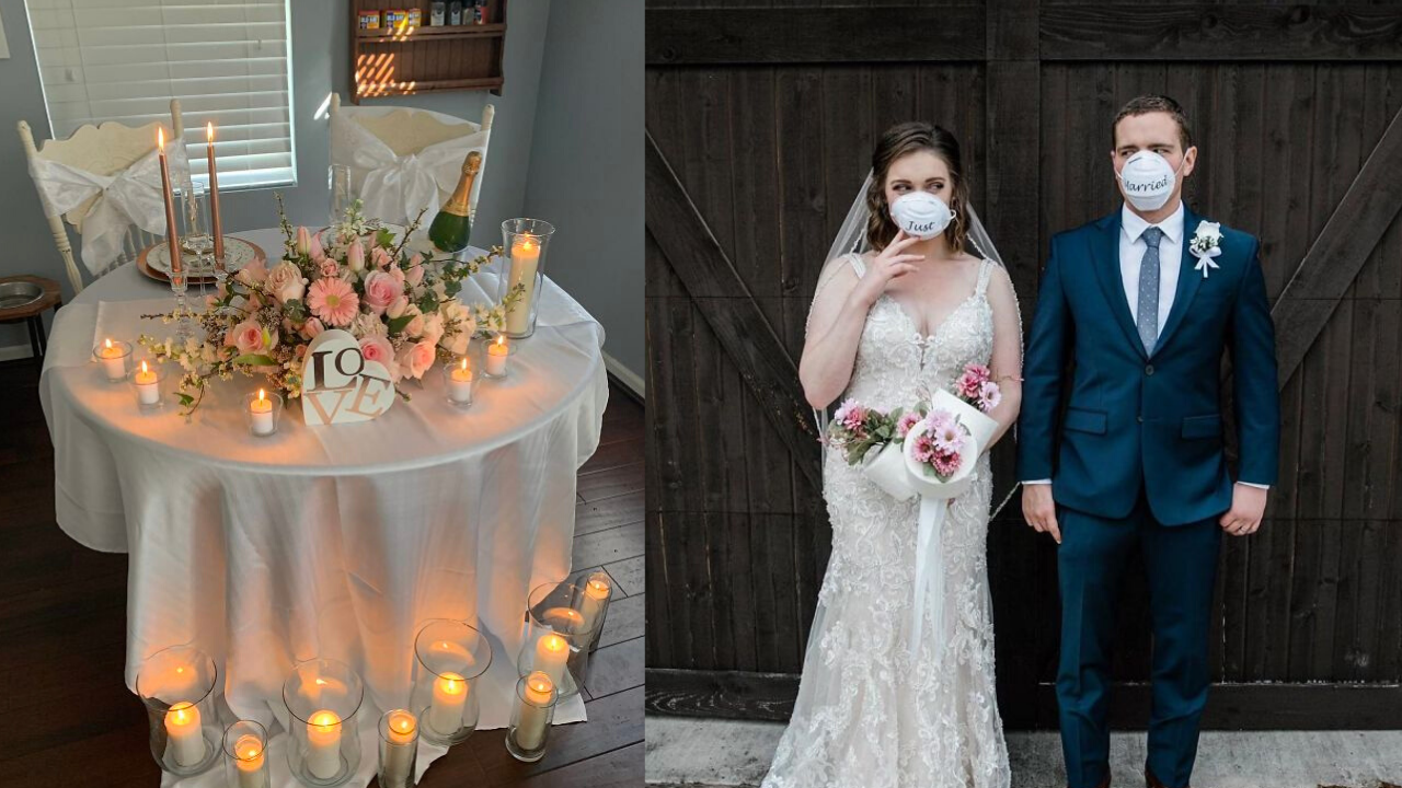 Фотографии од свадби за време на карантин