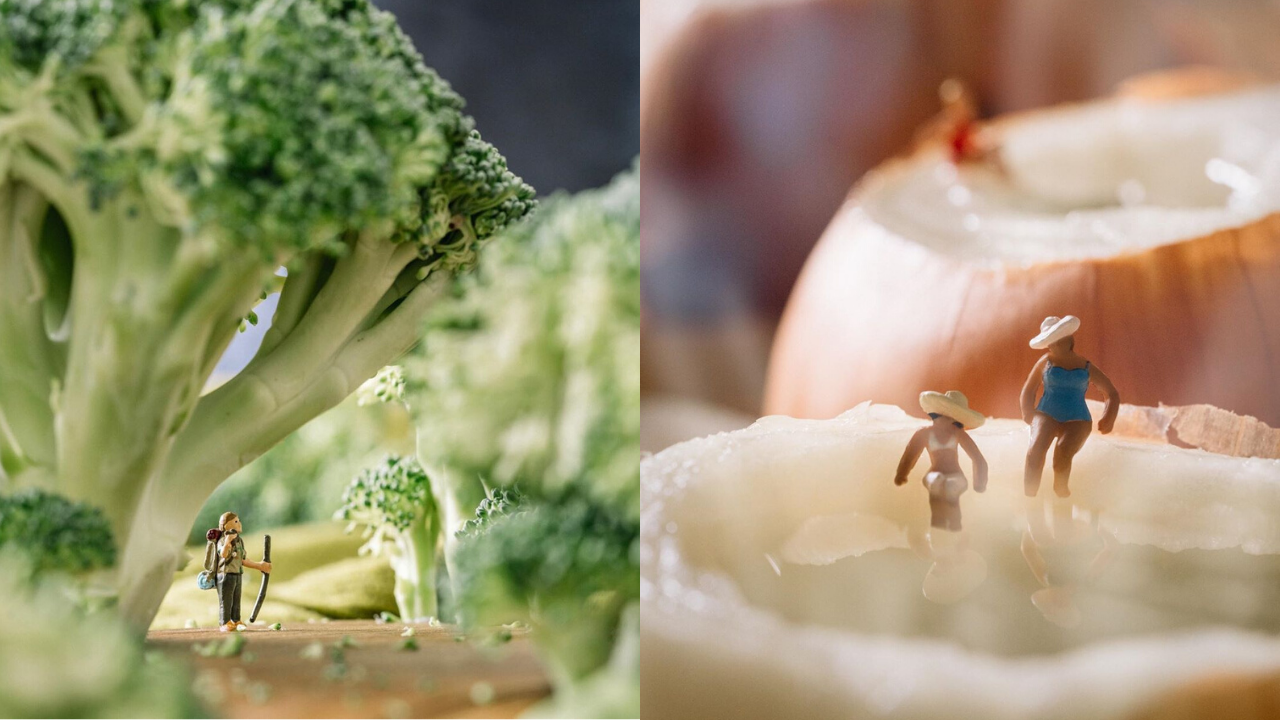 Патувачка блогерка создава прекрасни сцени од природата користејќи секојдневни прехранбрени производи