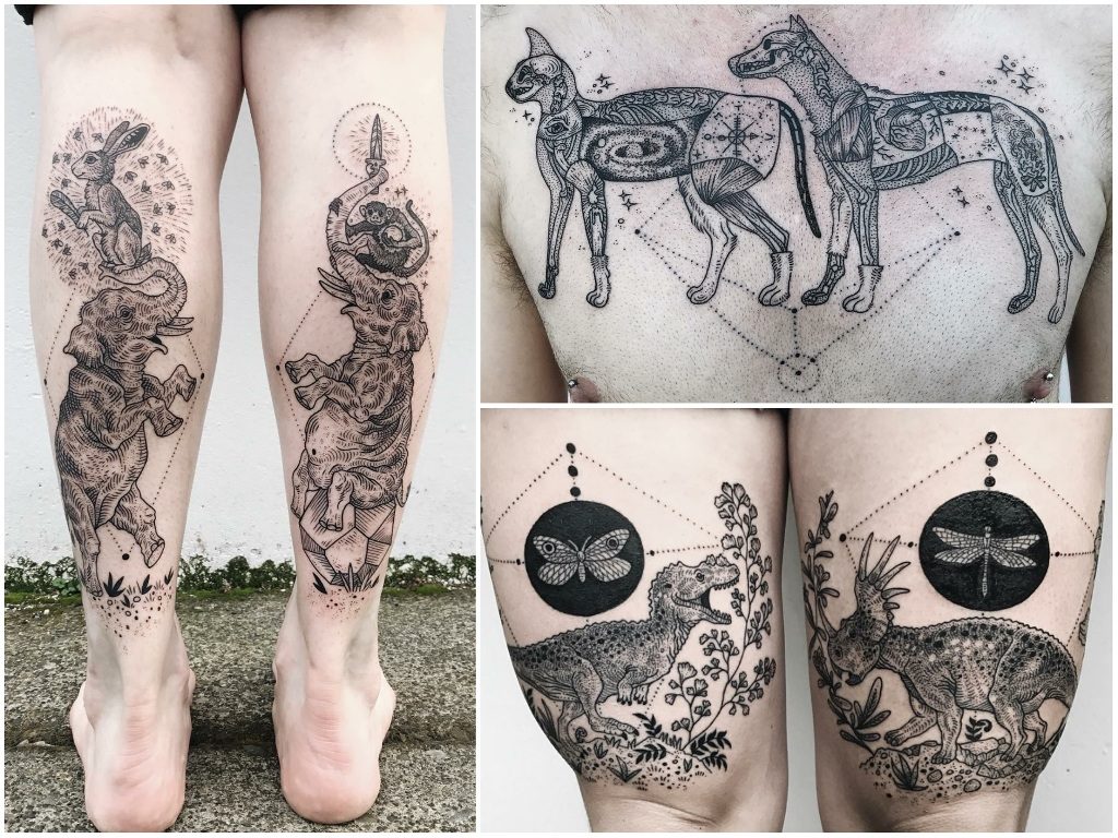 Тетоважи кои ја прикажуваат мистериозната страна на природата