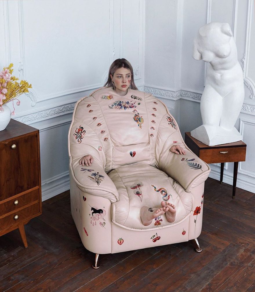 Артистка од Русија стана популарна на социјалните мрежи со нејзините бизарни фотографии