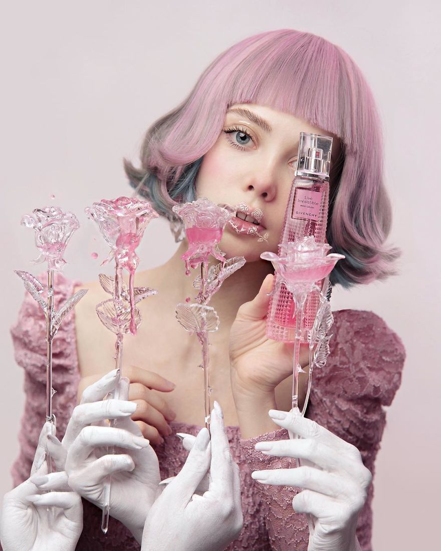 Артистка од Русија стана популарна на социјалните мрежи со нејзините бизарни фотографии