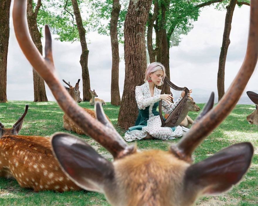 Артистка од Русија стана популарна на социјалните мрежи со нејзините бизарни фотографии