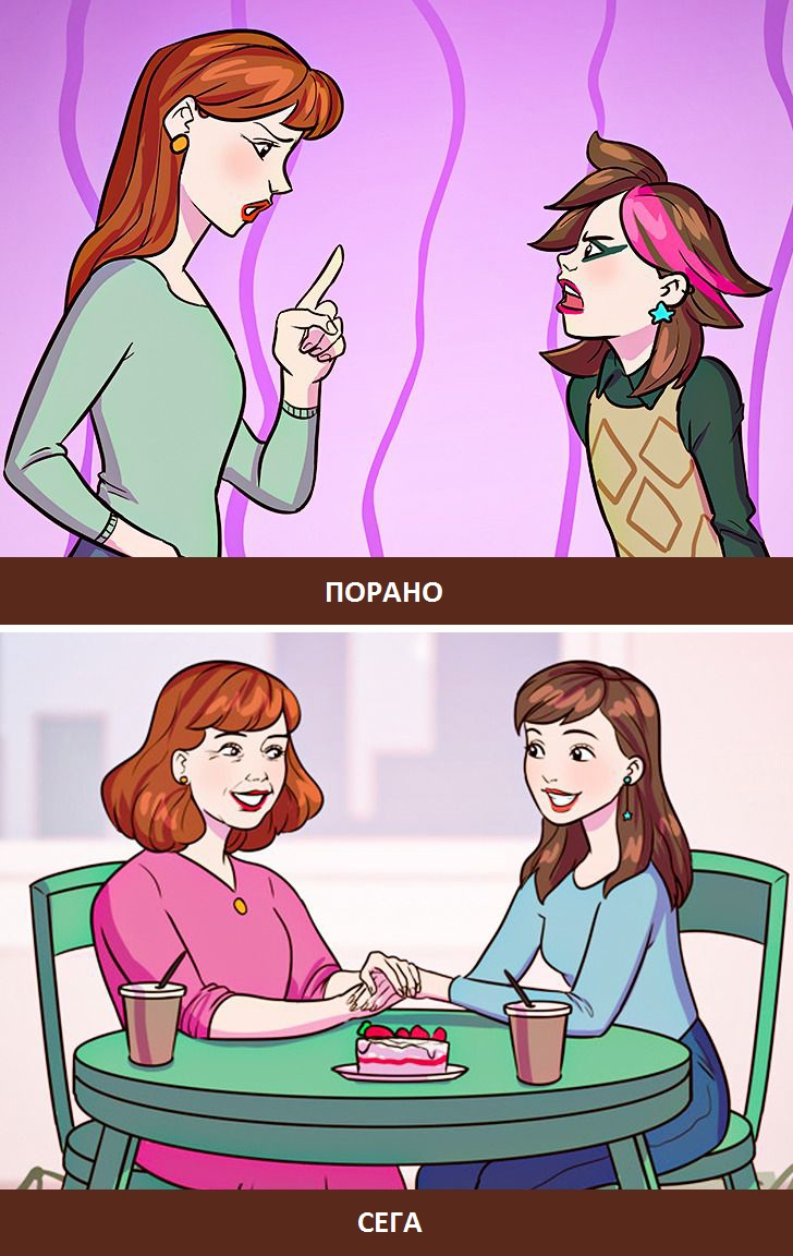 Како се менува односот со вашата мајка со текот на времето?