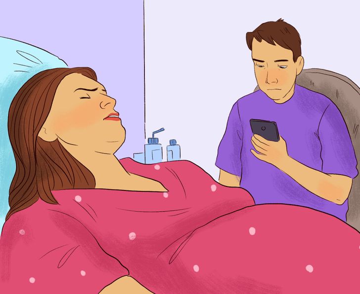 10 предности и недостатоци од присуството на таткото за време на раѓањето на своето дете
