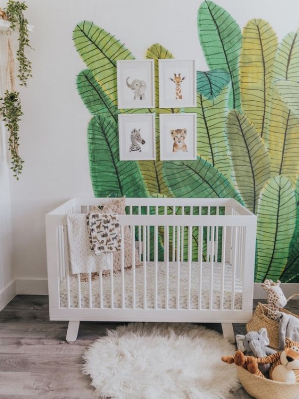 Како да ја уредите собата за вашето бебе во тропски стил?
