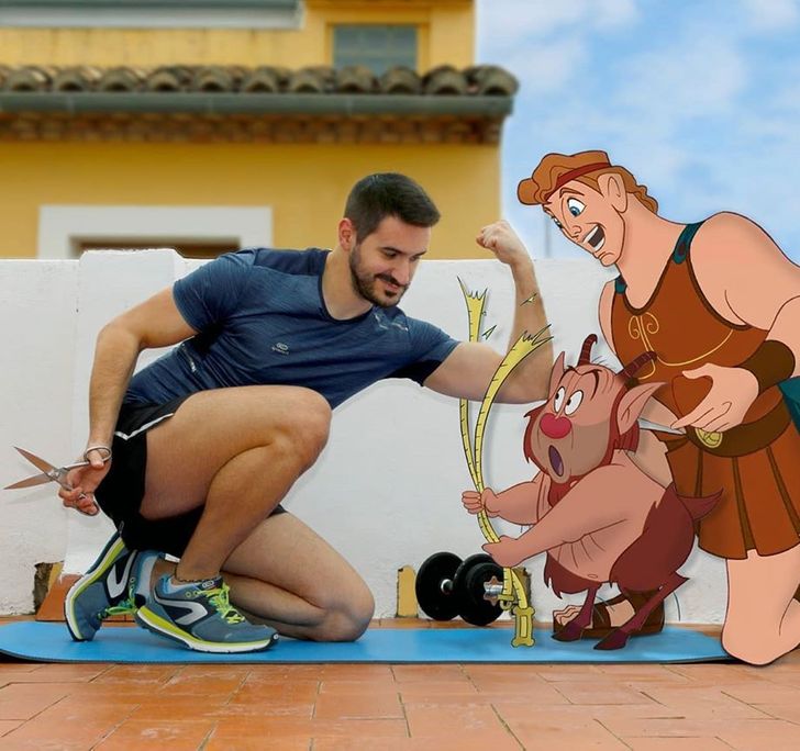 Еден наставник ги фотошопира омилените Дизни ликови во неговите фотографии и тие изгледаат навистина магично