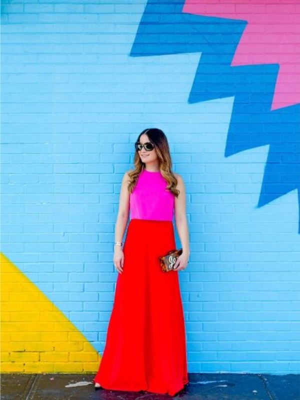 20 впечатливи „color block“ фустани 