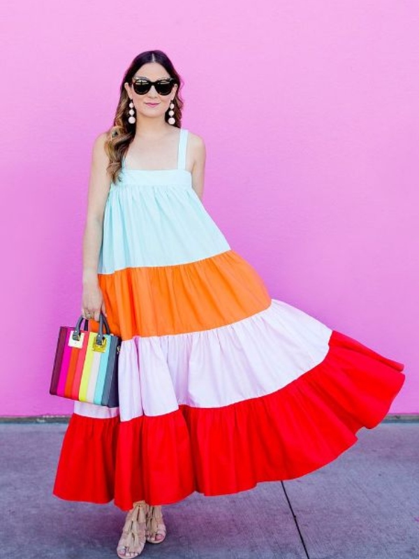 20 впечатливи „color block“ фустани 