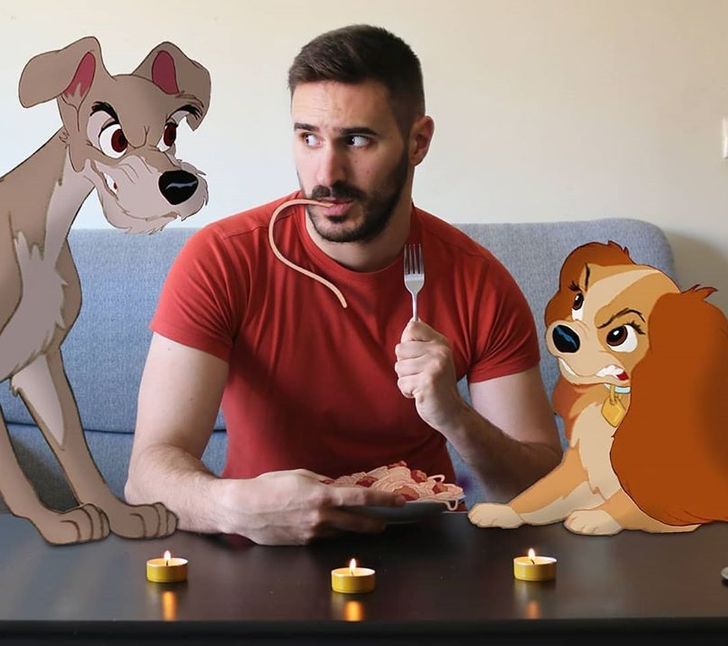 Еден наставник ги фотошопира омилените Дизни ликови во неговите фотографии и тие изгледаат навистина магично