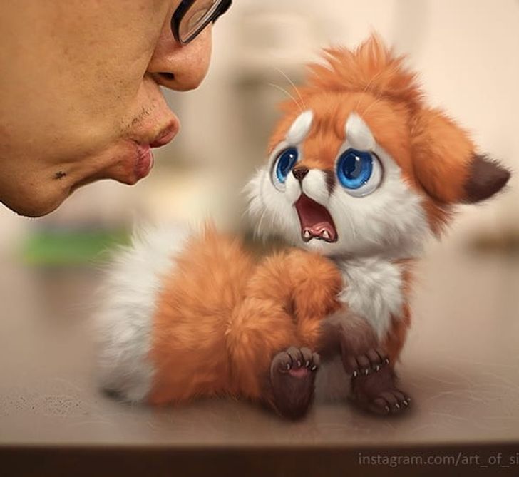 Уметник од Малезија нацртал лисица која изгледа многу реално