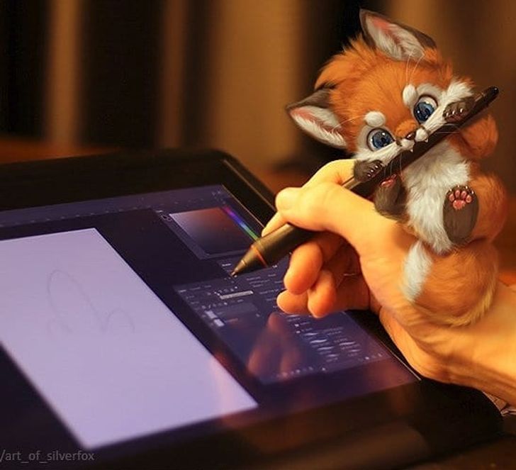 Уметник од Малезија нацртал лисица која изгледа многу реално