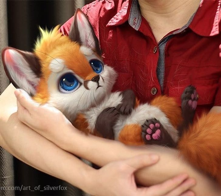 Уметник од Малезија нацртал лисица која изгледа многу реално