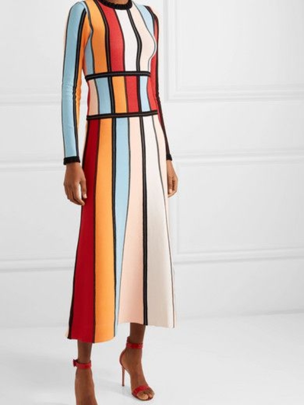 20 впечатливи „color block“ фустани 