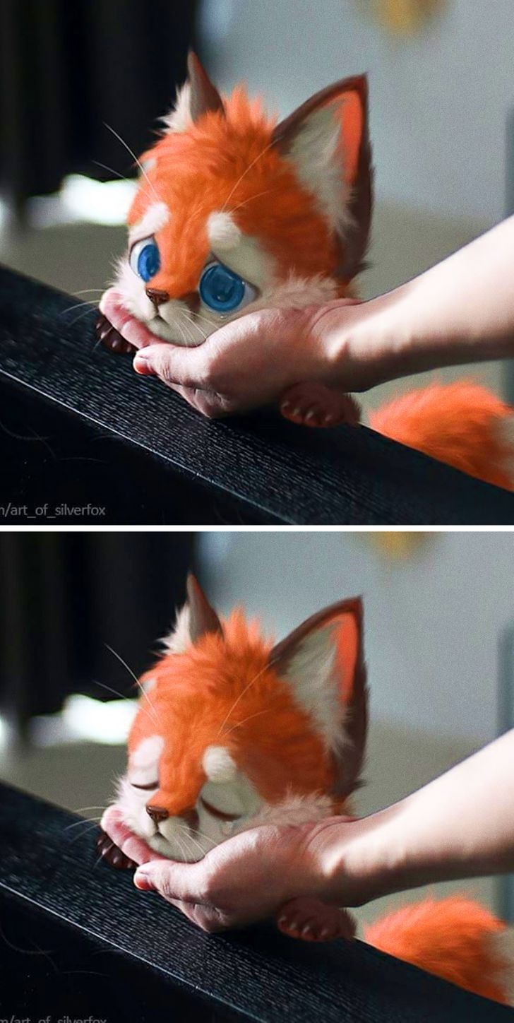 Уметник од Малезија нацртал лисица која изгледа многу реално