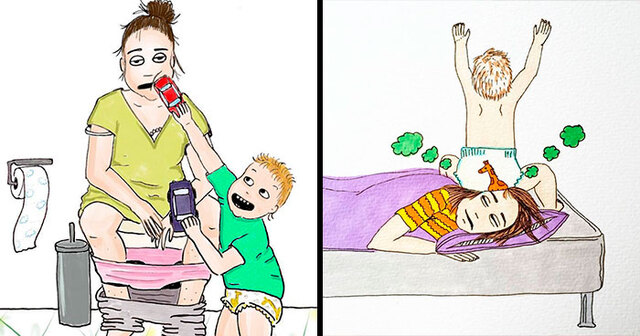 20 стрипови кои совршено доловуваат како изгледа мајчинството