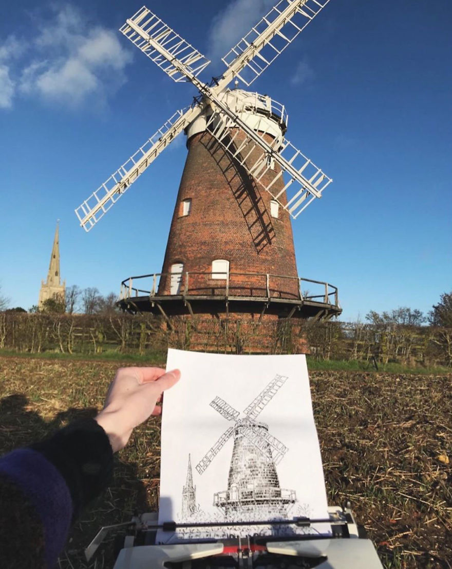 Импресивни уметнички дела создадени на машина за пишување