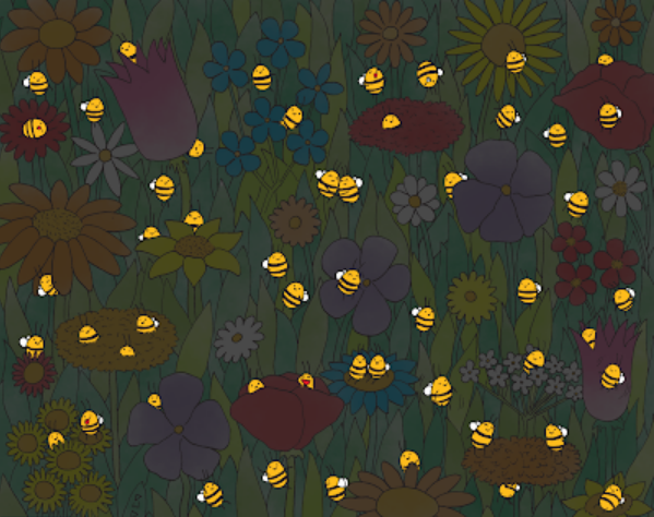 Дали можете да ги најдете сите: Колку пчели има на цртежот?