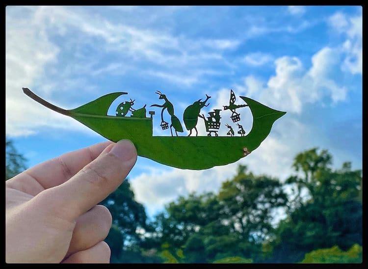 Лисја претворени во деликатни уметнички дела