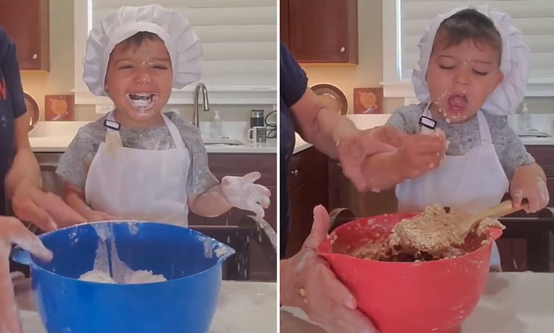 Вирално видео: Ова детенце кое „готви“ со баба му навистина ќе ве насмее до солзи