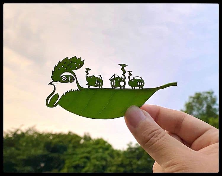 Лисја претворени во деликатни уметнички дела