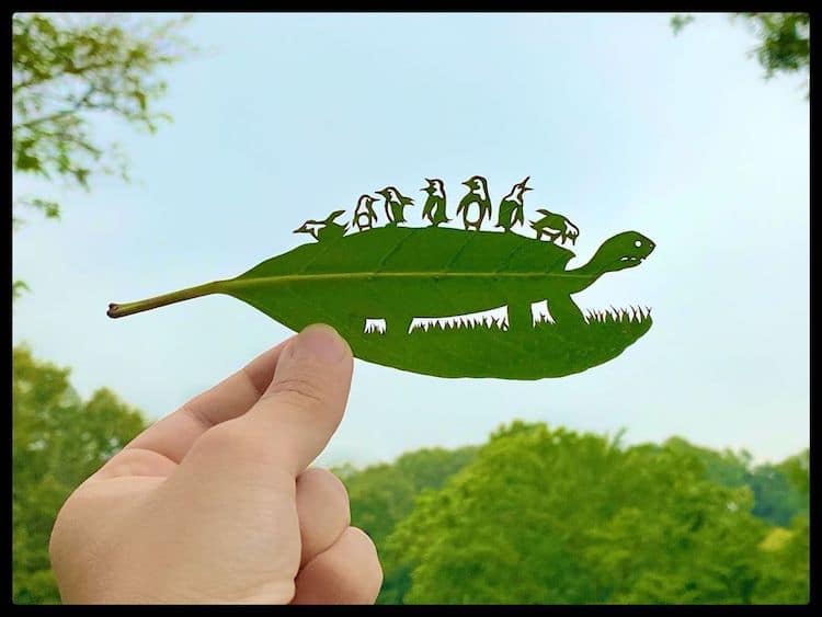 Лисја претворени во деликатни уметнички дела