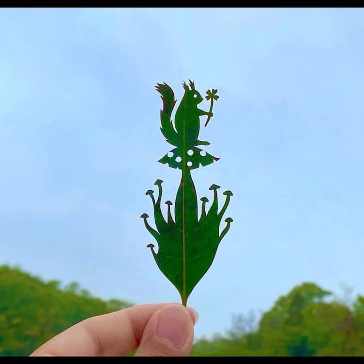 Лисја претворени во деликатни уметнички дела