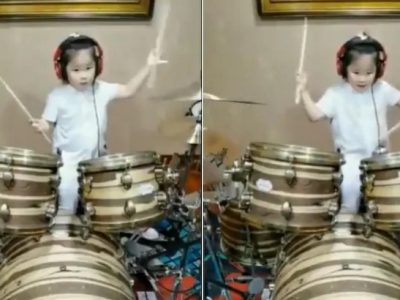 Вирално видео: 5-годишно девојче покажа како се свири на тапани!