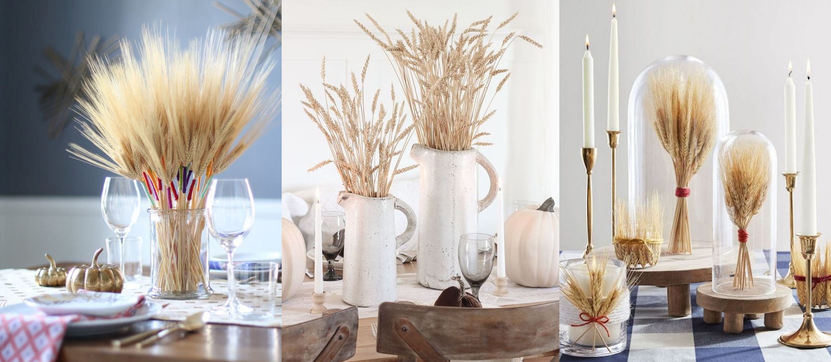 Топло и разиграно: Есенски украси со класови пченица