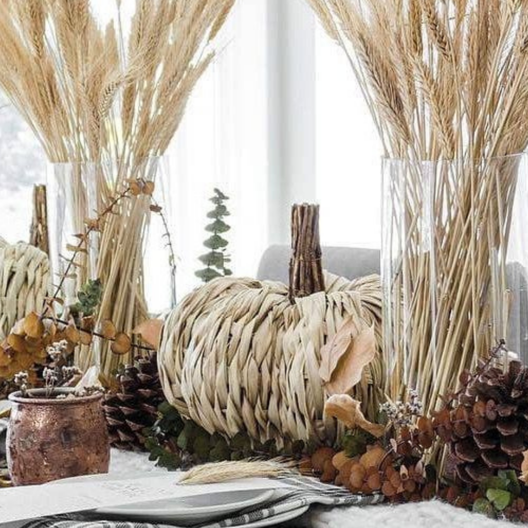 Топло и разиграно: Есенски украси со класови пченица