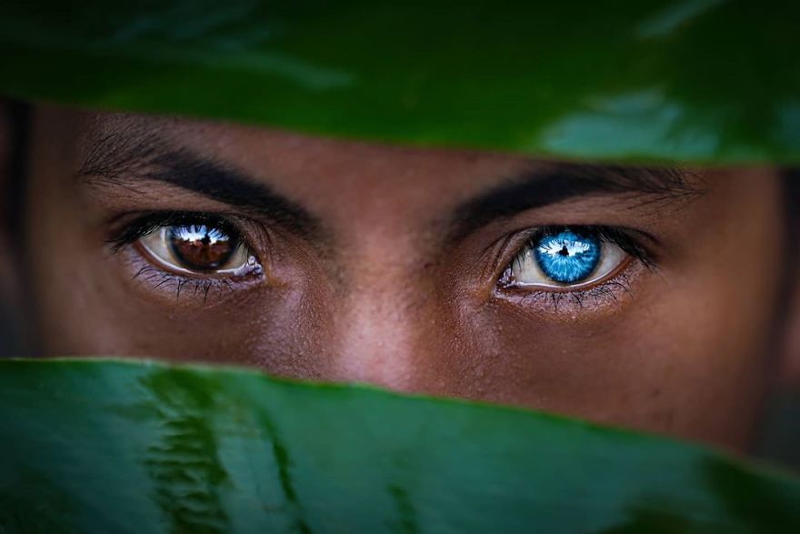 Фотографии од домородно племе од Индонезија со невообичаени очи поради ретка генетска состојба 