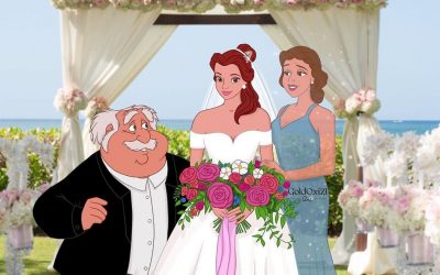 Уметник замислува како би изгледале родителите на принцезите на Дизни ако биле присутни на венчавката