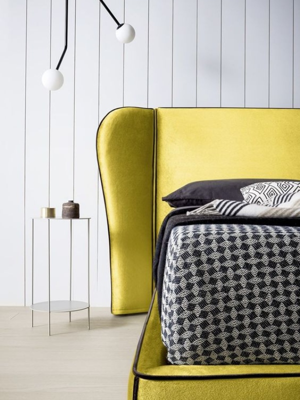 Како да ја декорирате спалната соба во жолти нијанси?