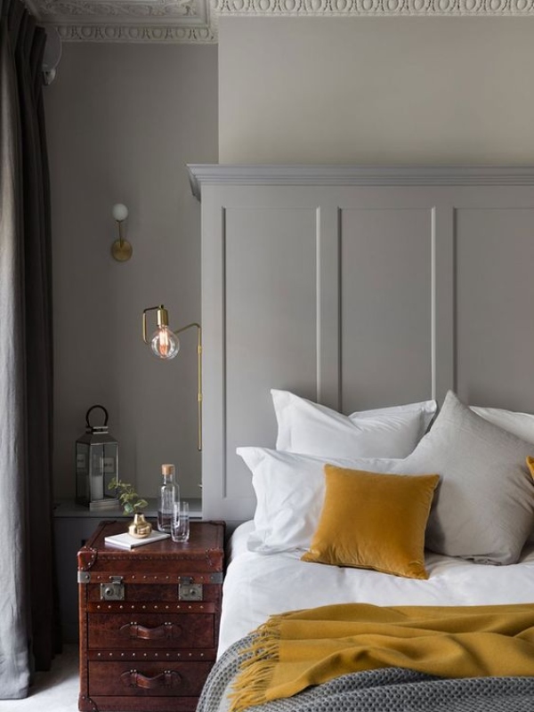 Како да ја декорирате спалната соба во жолти нијанси?