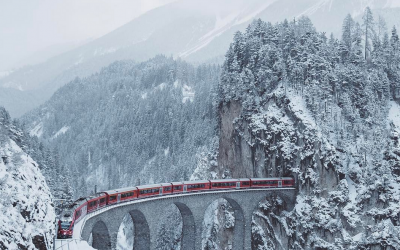 Дали ова е најубавото зимско патување со воз?