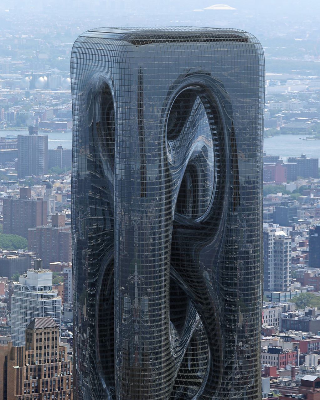 Зграда висока 210 метри: Облакодер со дупка или џиновска скулптура?