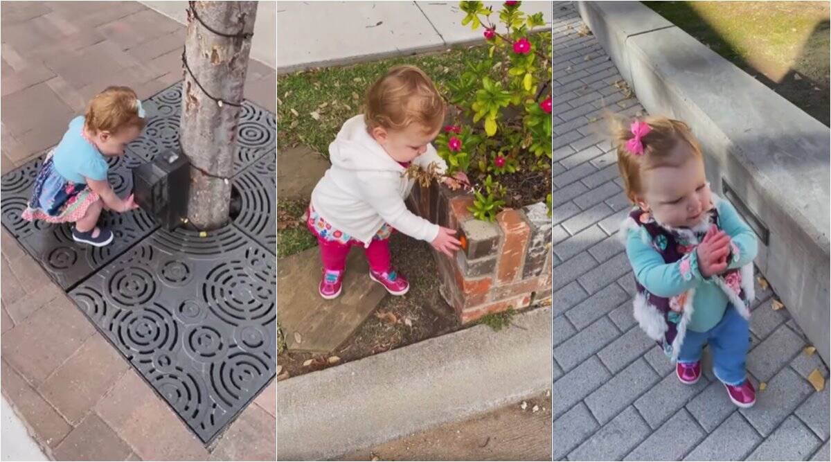 Симпатично видео од девојче кое мисли дека сè наоколу е станица за дезинфекција на рацете